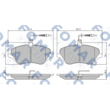 FO 934981 FOMAR ROULUNDS Комплект тормозных колодок, дисковый тормоз