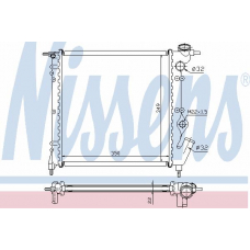 63928A NISSENS Радиатор, охлаждение двигателя