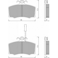 483081 ROULUNDS Комплект тормозных колодок, дисковый тормоз