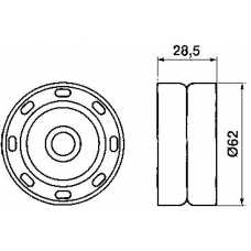 VKM 81100 SKF Паразитный / ведущий ролик, зубчатый ремень