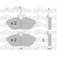 822-154-0 CIFAM Комплект тормозных колодок, дисковый тормоз