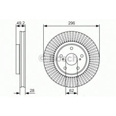 0 986 479 151 BOSCH Тормозной диск