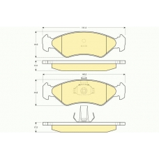 6112212 GIRLING Комплект тормозных колодок, дисковый тормоз