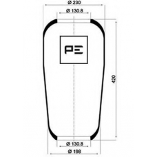 084.062-70A PE Automotive Кожух пневматической рессоры