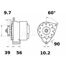 MG 593 MAHLE Генератор