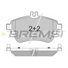 BP3497 BREMSI Комплект тормозных колодок, дисковый тормоз