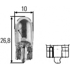 8GP 003 594-801 HELLA Glьhlampen-set w5w 12v5w 'blue'