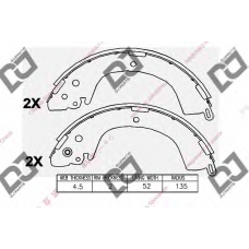 BS1014 DJ PARTS Комплект тормозных колодок