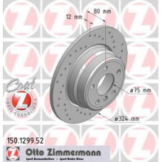 150.1299.52 ZIMMERMANN Тормозной диск