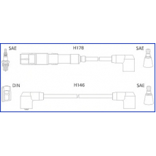 134756 HITACHI Комплект проводов зажигания