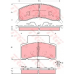 GDB4066 TRW Комплект тормозных колодок, дисковый тормоз