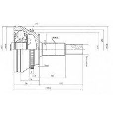 AW1510038A AYWIPARTS Шарнирный комплект, приводной вал