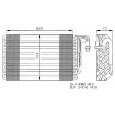 36075 NRF Испаритель, кондиционер