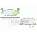 35-0598 KAGER Комплект тормозных колодок, дисковый тормоз