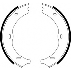 33978 SPIDAN Комплект тормозных колодок, стояночная тормозная с