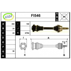 FI546 SERA Приводной вал