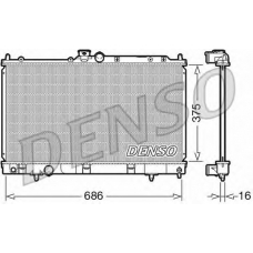 DRM45036 DENSO Радиатор, охлаждение двигателя