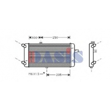 481710N AKS DASIS Радиатор, охлаждение двигателя