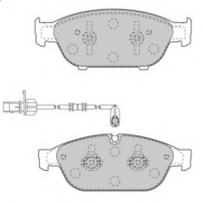 FD7539A NECTO Комплект тормозных колодок, дисковый тормоз