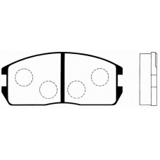 J PA-524AF JAPANPARTS Комплект тормозных колодок, дисковый тормоз