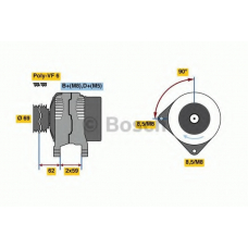 0 986 080 080 BOSCH Генератор