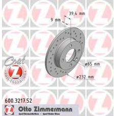 600.3217.52 ZIMMERMANN Тормозной диск