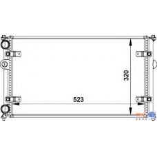 8MK 376 712-091 HELLA Радиатор, охлаждение двигател