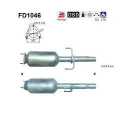 FD1046 AS Сажевый / частичный фильтр, система выхлопа ОГ