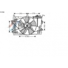 TO7508 AVA Вентилятор, охлаждение двигателя