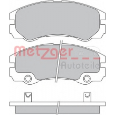 1170363 METZGER Комплект тормозных колодок, дисковый тормоз
