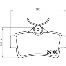 8DB 355 013-021 HELLA PAGID Комплект тормозных колодок, дисковый тормоз