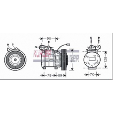 8411571 KUHLER SCHNEIDER Компрессор, кондиционер