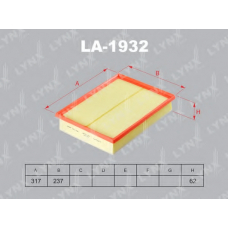 LA1932 LYNX Фильтр воздушный