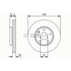 0 986 479 A01 BOSCH Тормозной диск