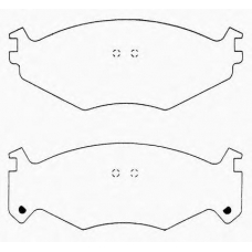 J PA-060AF JAPANPARTS Комплект тормозных колодок, дисковый тормоз