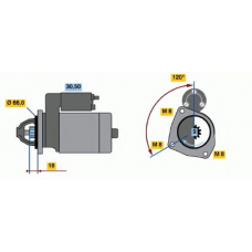 0 986 010 260 BOSCH Стартер