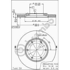 09.5194.10 BREMBO Тормозной диск