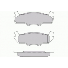 12-0166 E.T.F. Комплект тормозных колодок, дисковый тормоз
