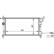 8MK 376 712-004 HELLA Радиатор, охлаждение двигателя