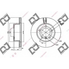 BD1631 DJ PARTS Тормозной диск