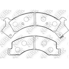 PN4288 NiBK Комплект тормозных колодок, дисковый тормоз