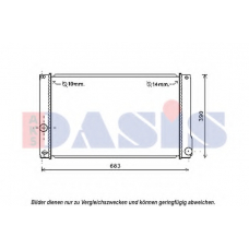 210238N AKS DASIS Радиатор, охлаждение двигателя