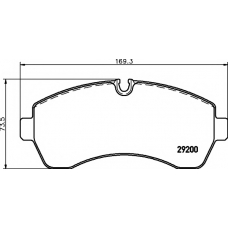 8DB 355 005-531 HELLA PAGID Комплект тормозных колодок, дисковый тормоз