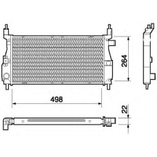 350213760000 MAGNETI MARELLI Охладитель, охлаждение двигателя