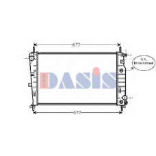 090031N AKS DASIS Радиатор, охлаждение двигателя