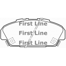 FBP1637 FIRST LINE Комплект тормозных колодок, дисковый тормоз