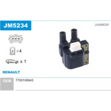 JM5234 JANMOR Катушка зажигания