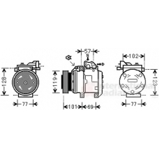 8200K222 VAN WEZEL Компрессор, кондиционер