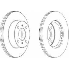 DDF1005-1 FERODO Тормозной диск