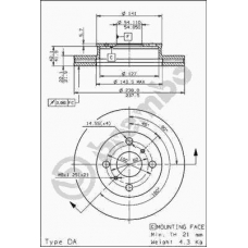 09.5933.10 BREMBO Тормозной диск